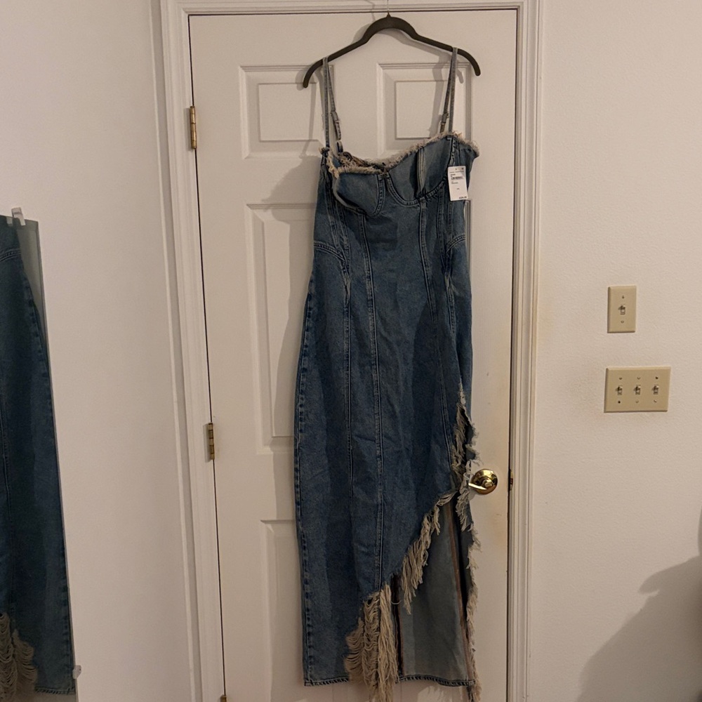 Good American Indigo Denim Dress